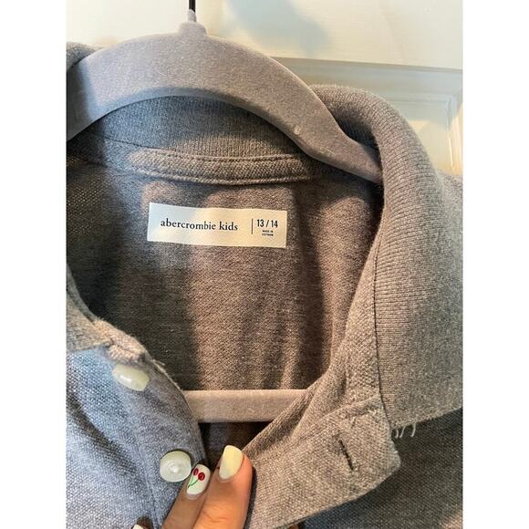 Abercrombie & Fitch Kids Gray Polo Shirt - Picture 2 of 4